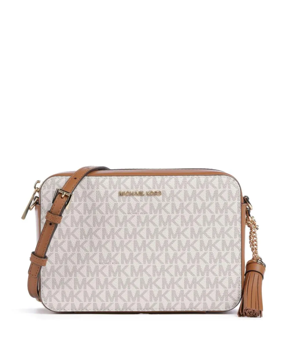 Jet Set Crossbody bag imitation leather, canvas ivory