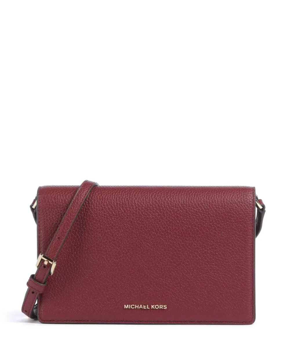 Jet Set Medium Crossbody bag grained cow leather wine