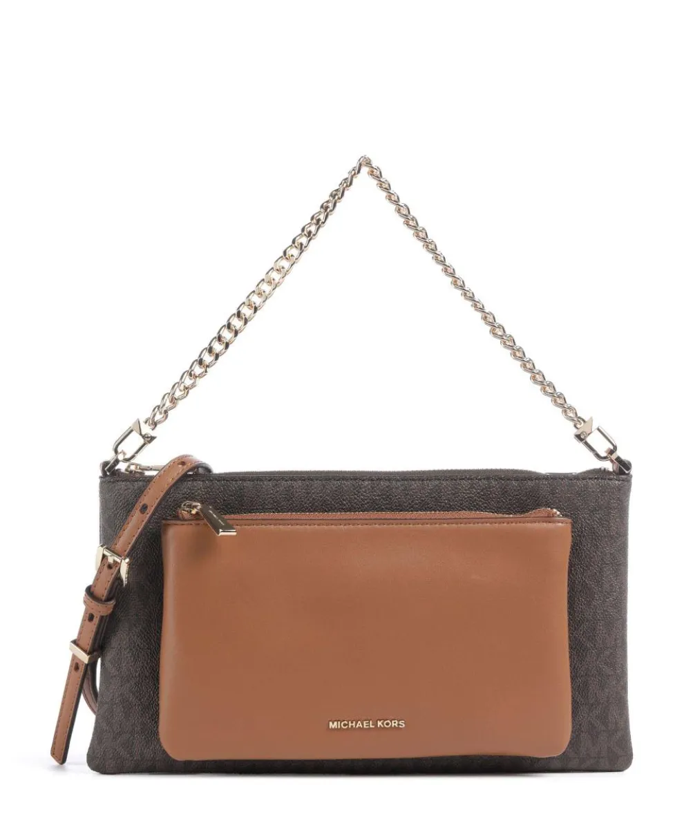 Jet Set Shoulder bag imitation leather dark brown
