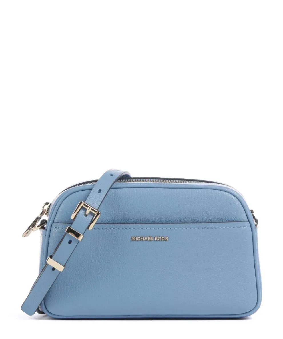 Jet Set Small Crossbody bag grained cow leather light blue