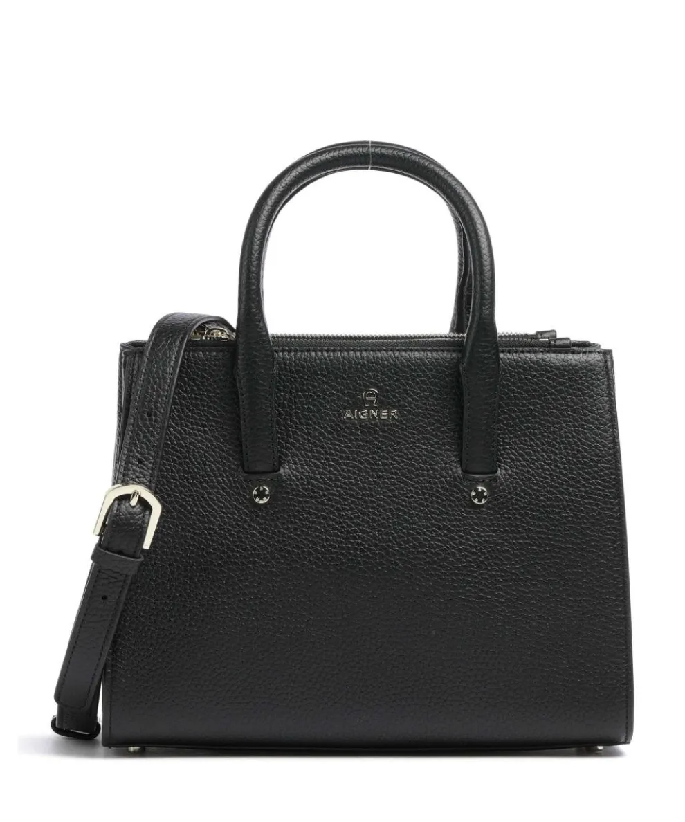 Ivy M Handbag grained cow leather black