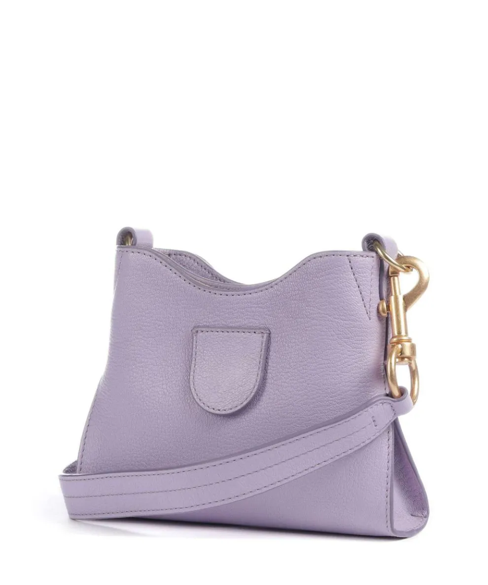 Joan Crossbody bag grained goatskin leather violet