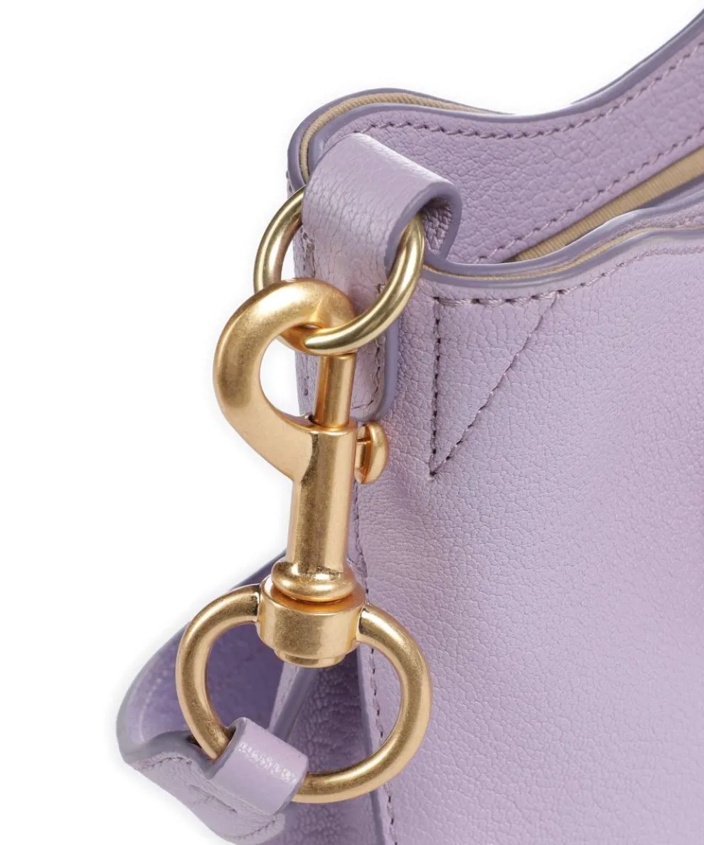 Joan Crossbody bag grained goatskin leather violet