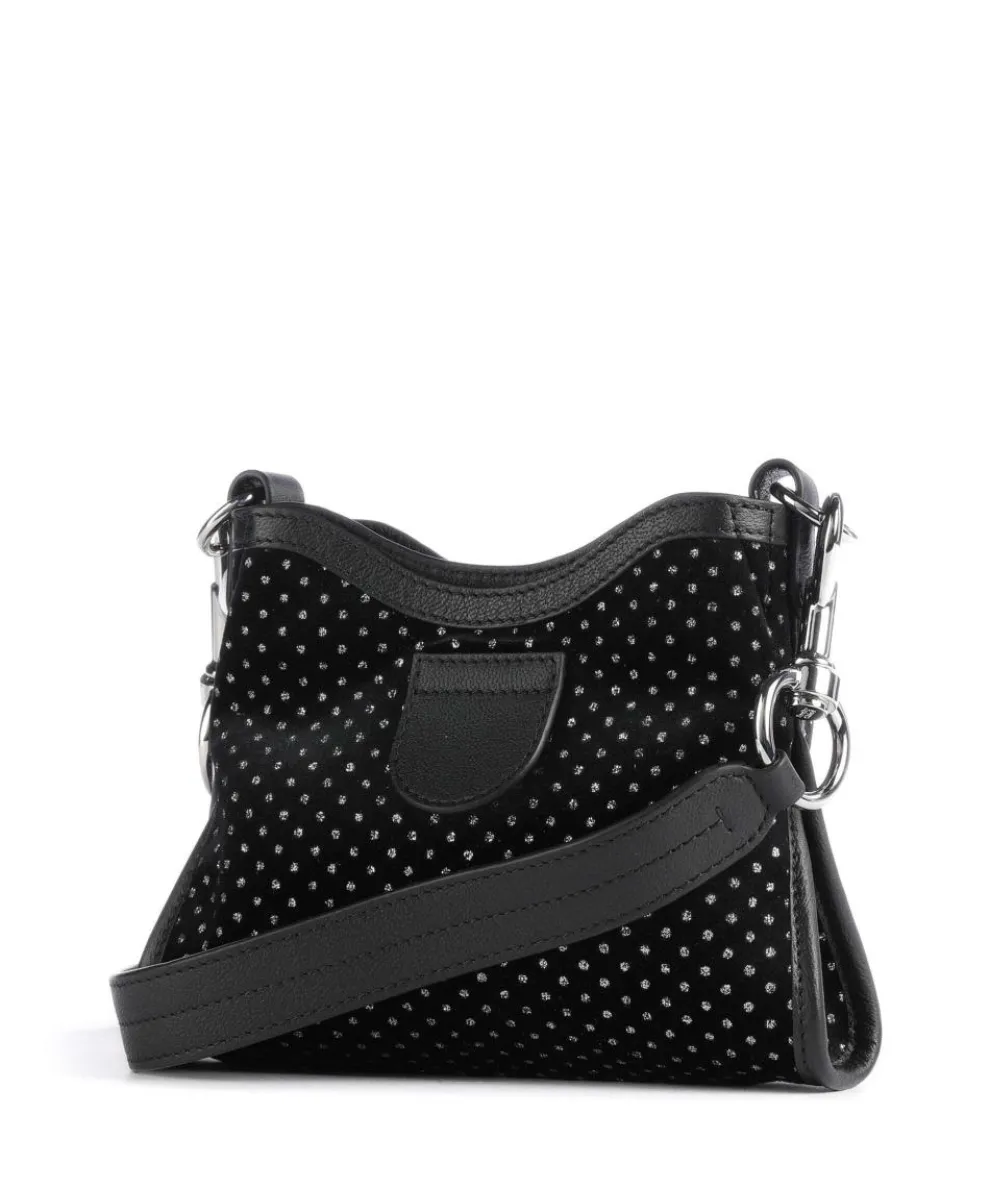 Joan Crossbody bag imitation leather, polyester, fine grain cow leather black