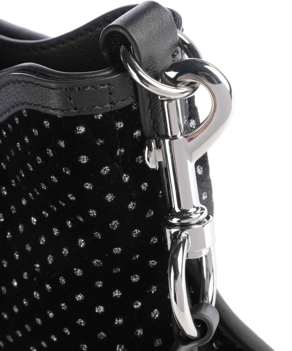 Joan Crossbody bag imitation leather, polyester, fine grain cow leather black