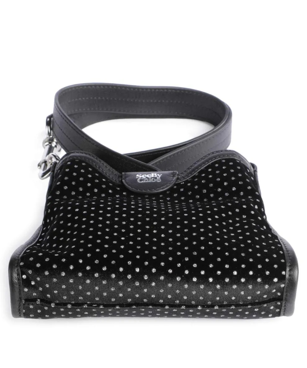 Joan Crossbody bag imitation leather, polyester, fine grain cow leather black