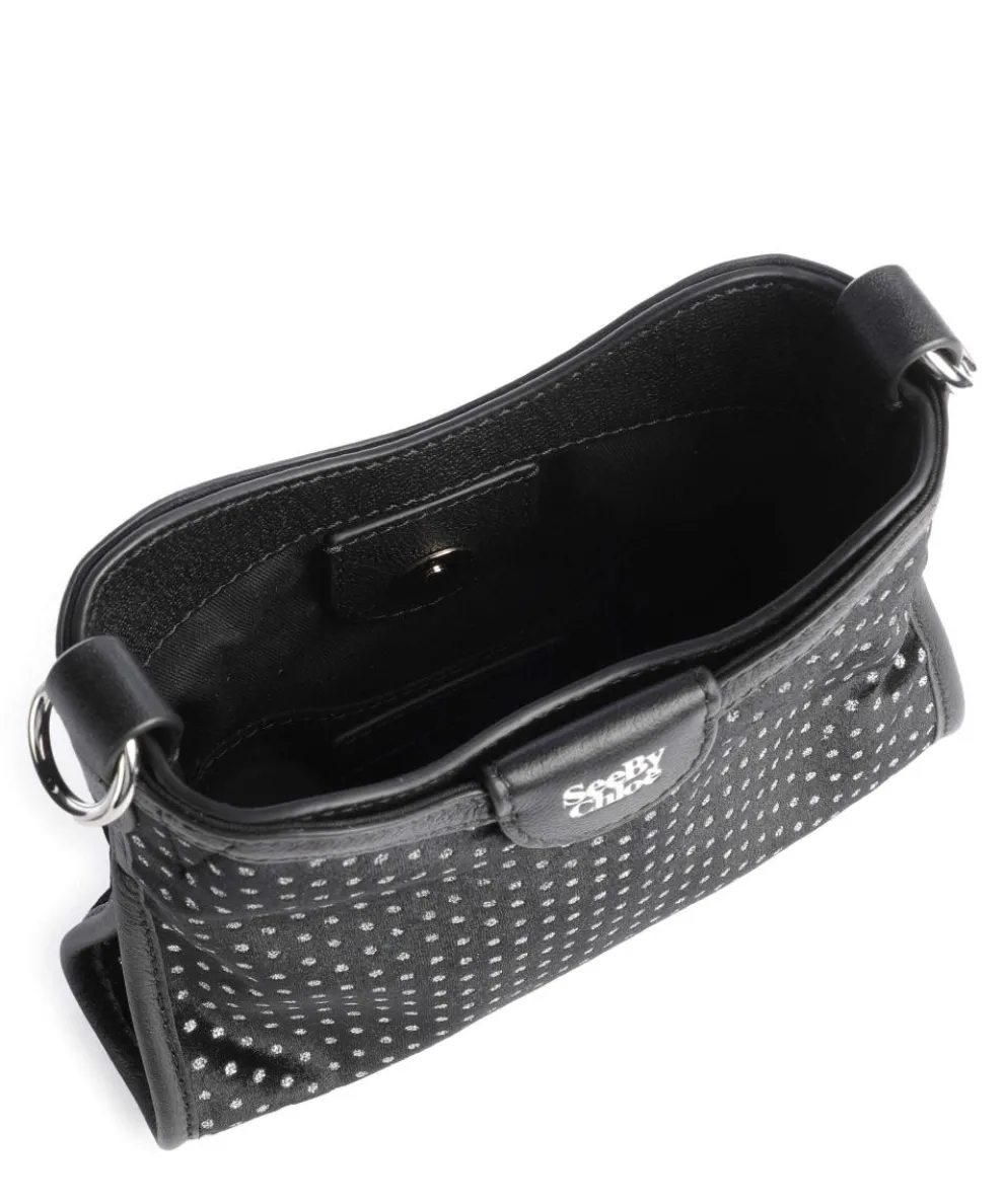 Joan Crossbody bag imitation leather, polyester, fine grain cow leather black