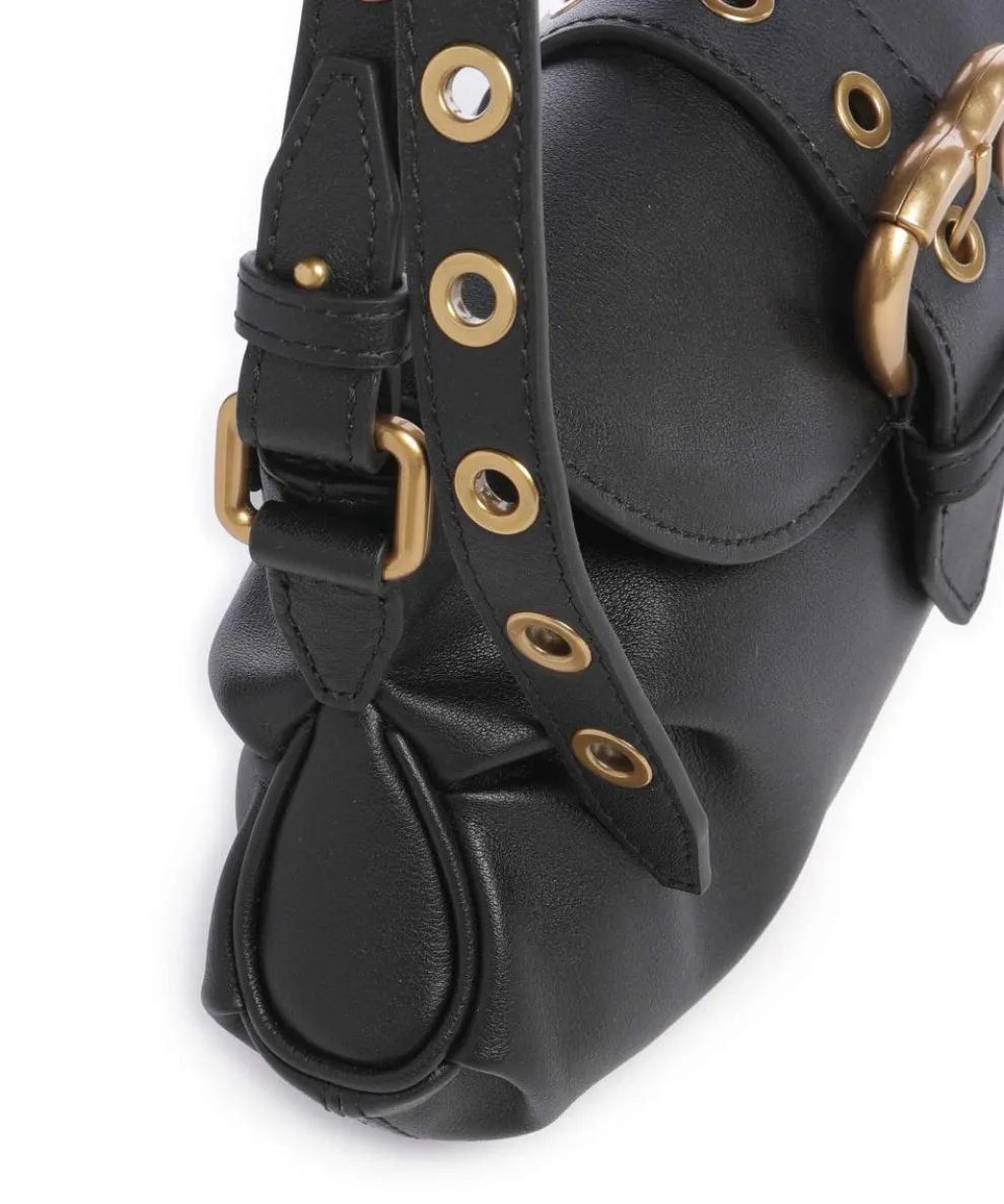 Jolene Mini Shoulder bag fine grain cow leather black