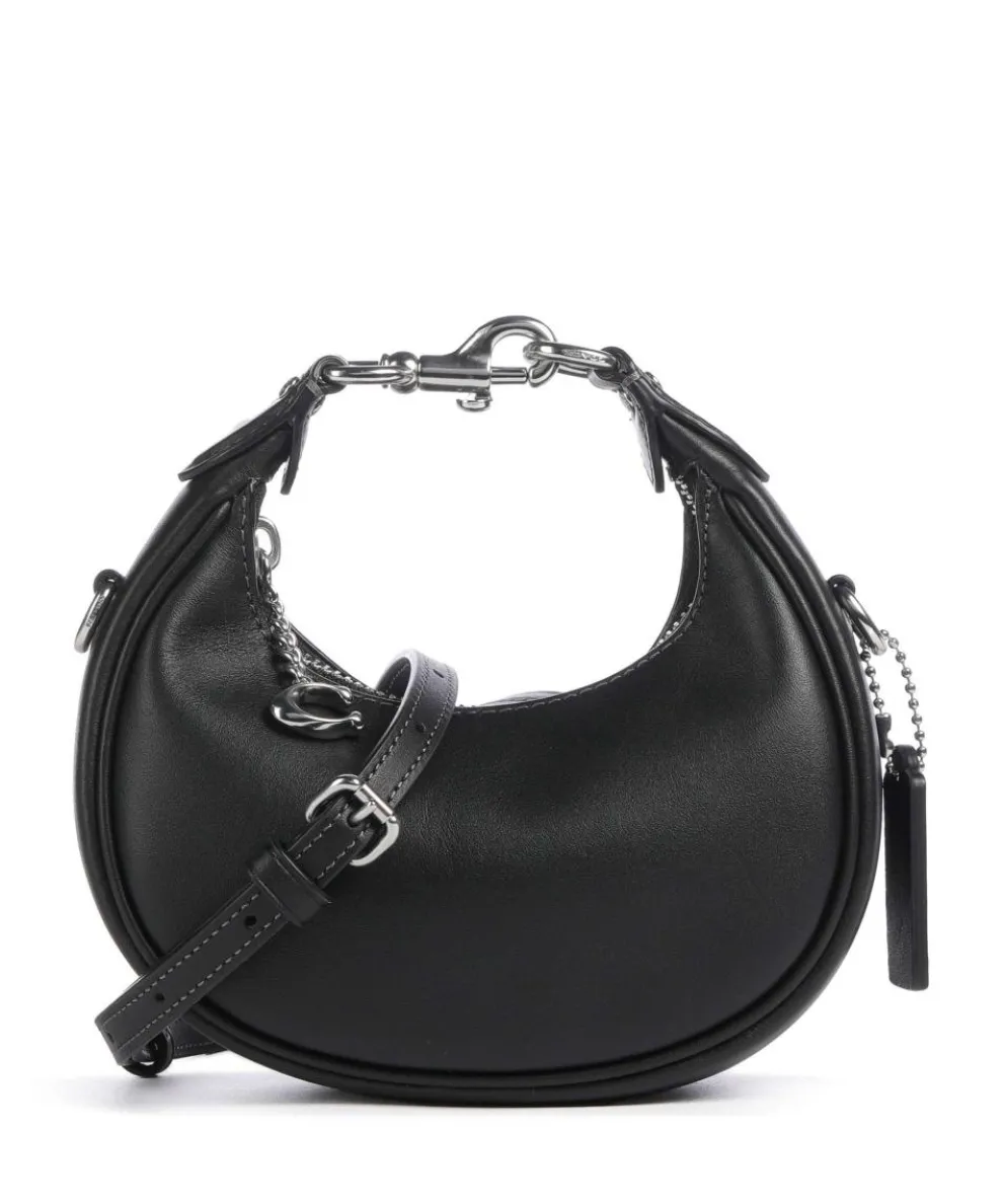 Jonie Crossbody bag fine grain leather black