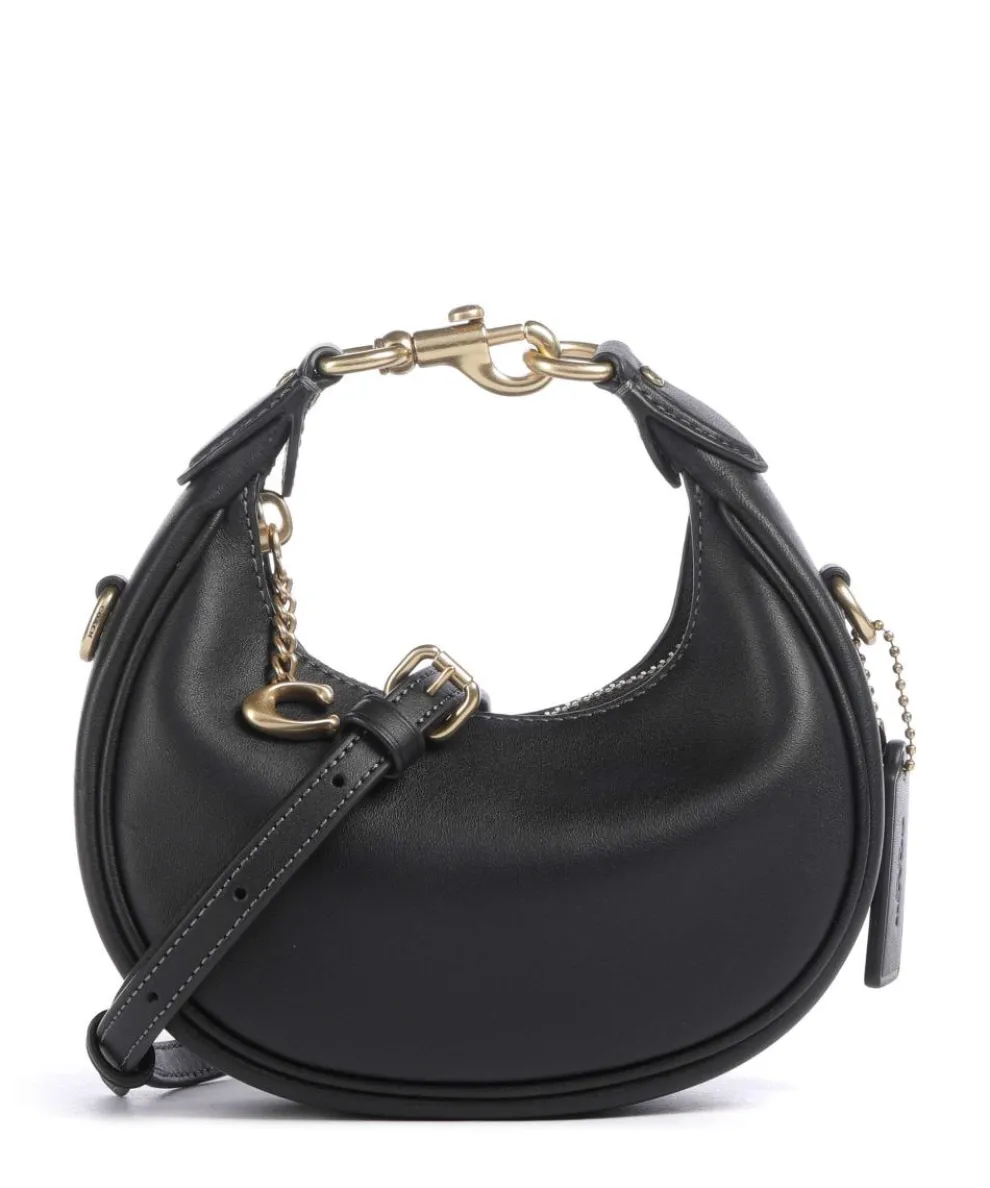 Jonie Crossbody bag fine grain leather black