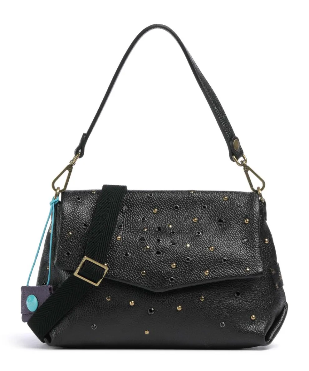 Guadalupe Nihan Shoulder bag grained calfskin black