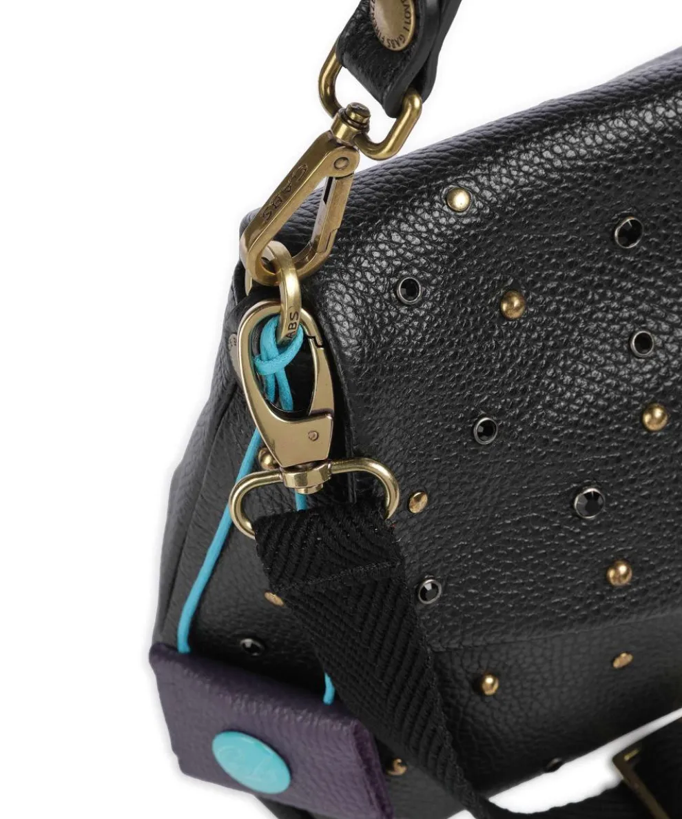 Guadalupe Nihan Shoulder bag grained calfskin black