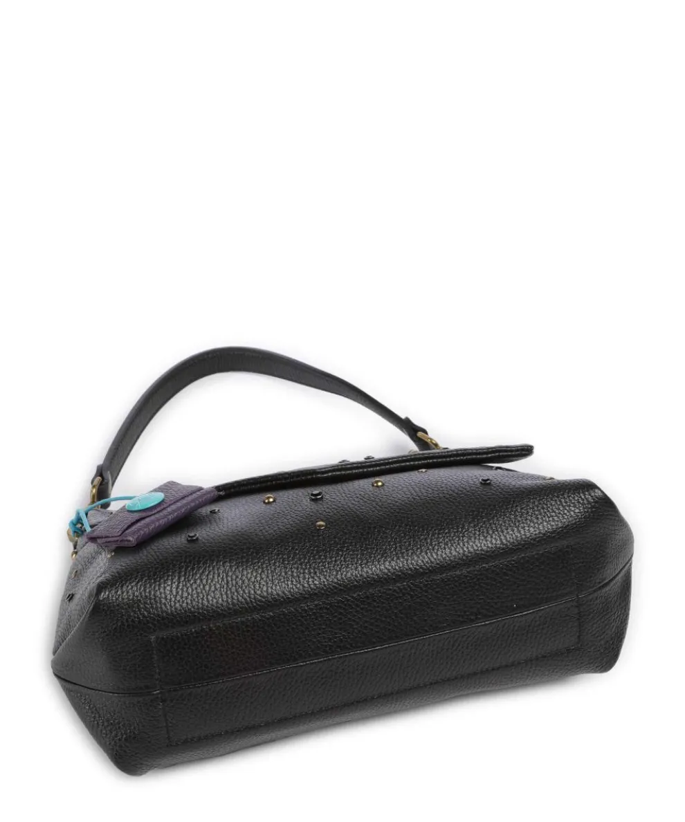 Guadalupe Nihan Shoulder bag grained calfskin black