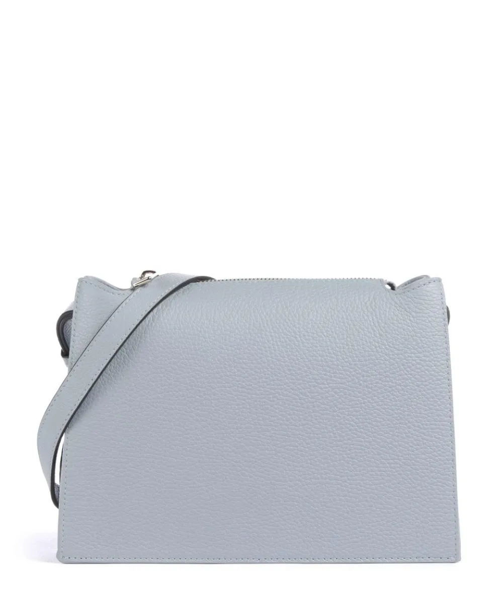 Nuvola S Crossbody bag grained leather light blue