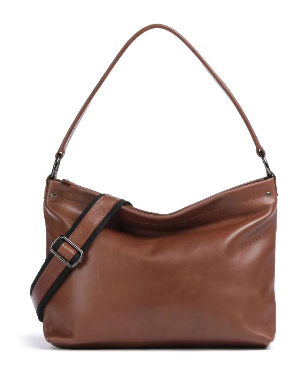 Caugio Hobo bag fine grain cow leather cognac