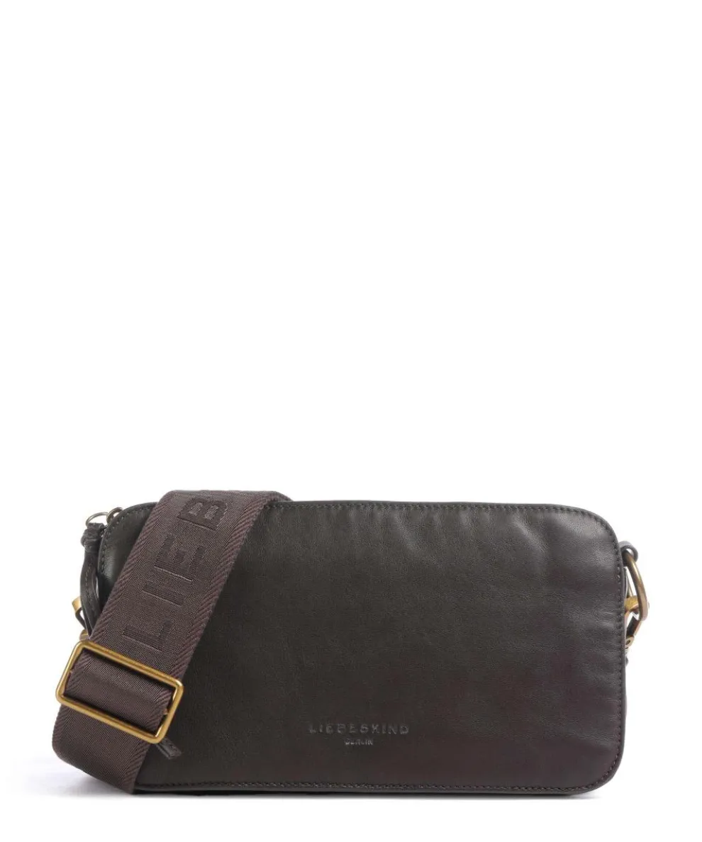 Clarice Sheep Natural Crossbody bag sheepskin leather dark brown