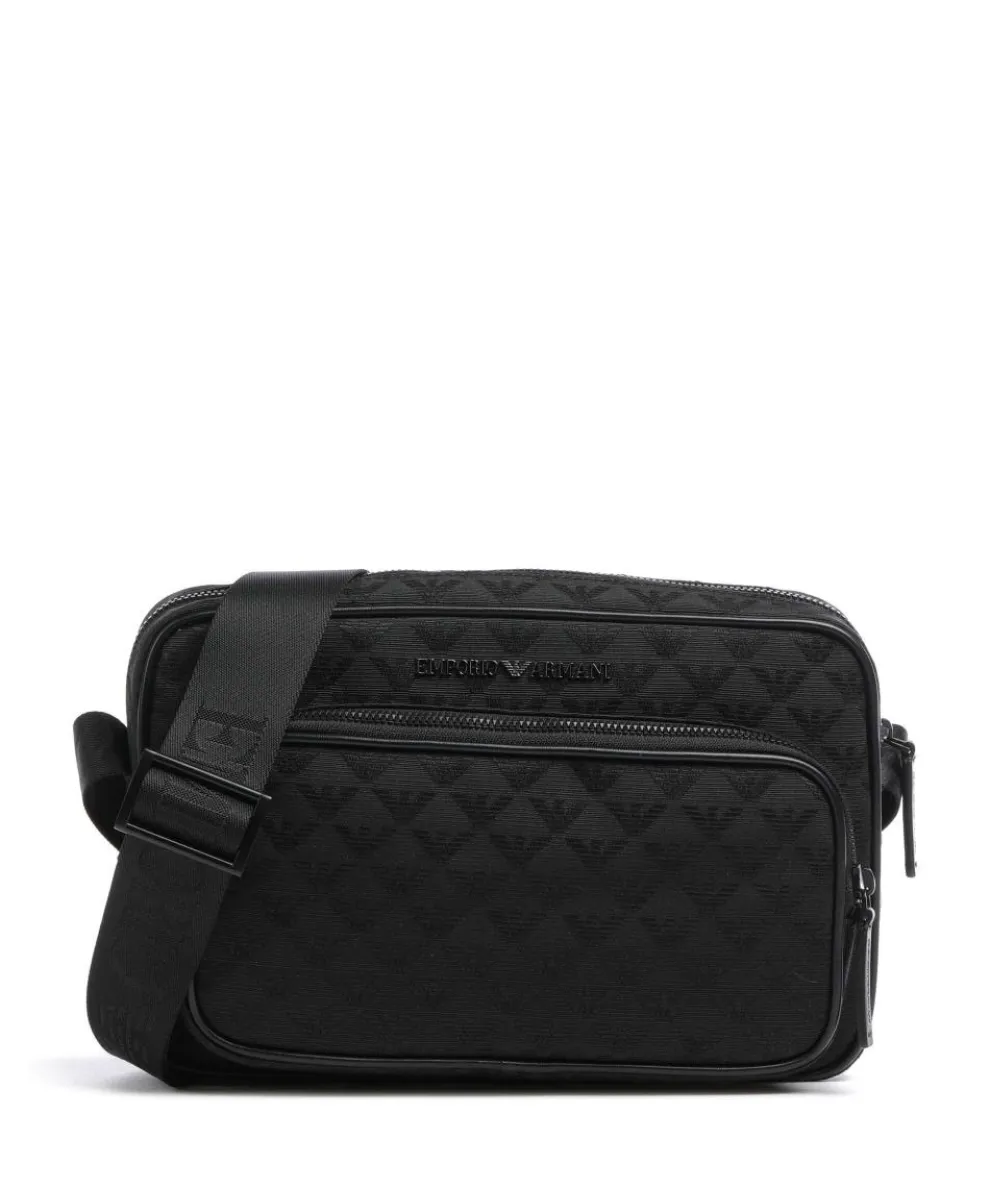 Omnia Jacquard Crossbody bag cotton, polyester black