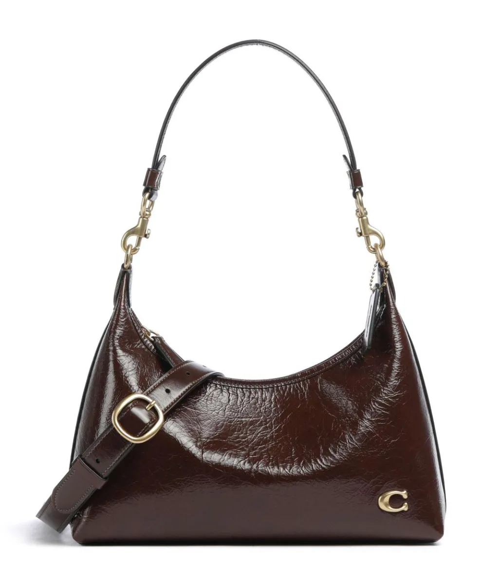 Juliet Shoulder bag grained leather brown