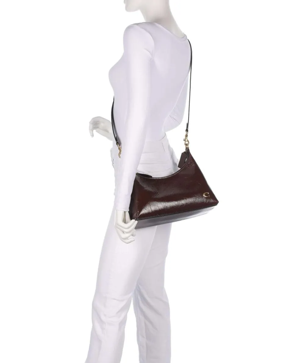 Juliet Shoulder bag grained leather brown