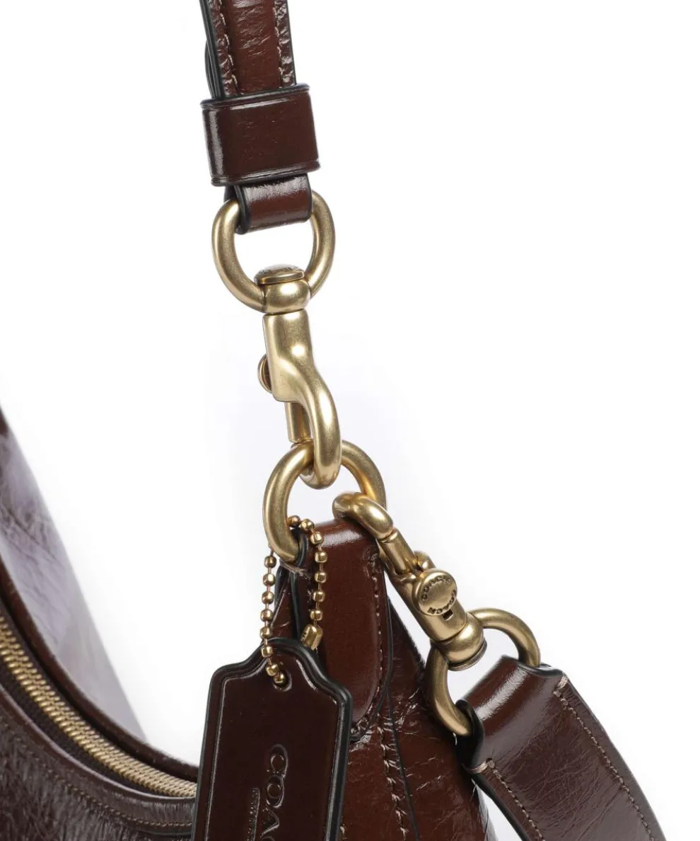 Juliet Shoulder bag grained leather brown