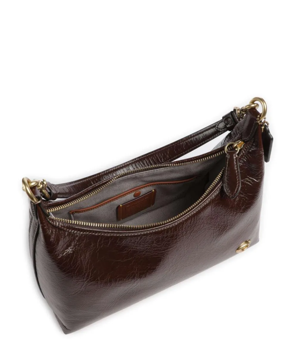 Juliet Shoulder bag grained leather brown