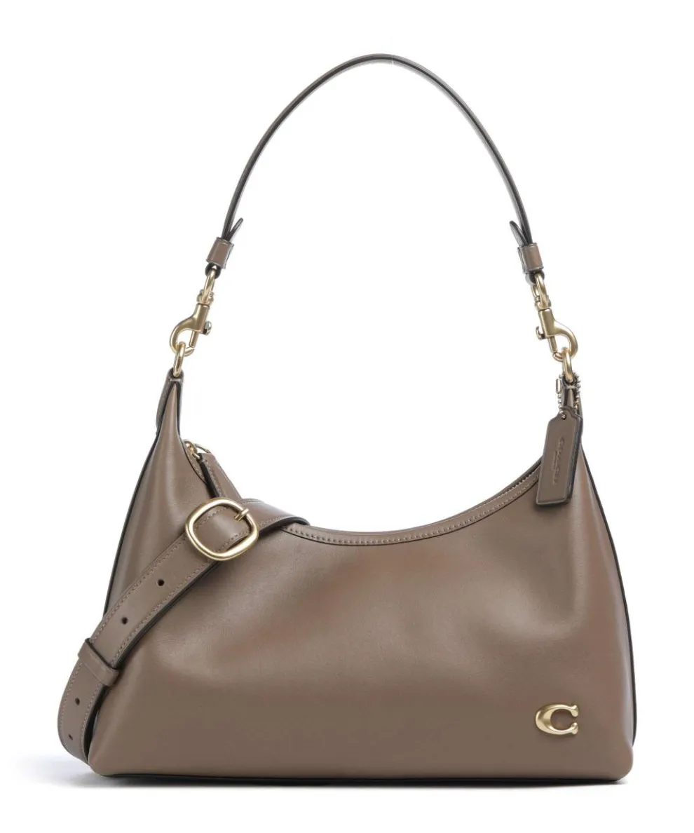 Juliet Shoulder bag fine grain leather taupe