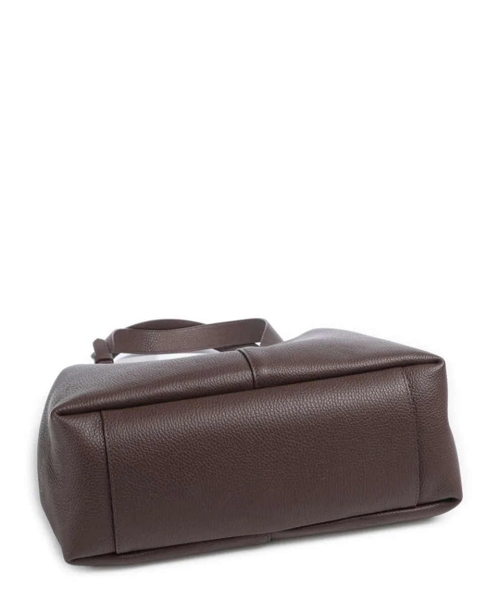 C-Easy Hobo bag grained leather dark brown