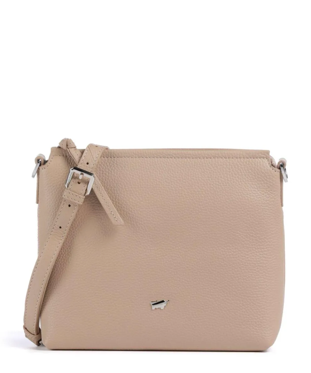 Hanna Crossbody bag grained cow leather beige