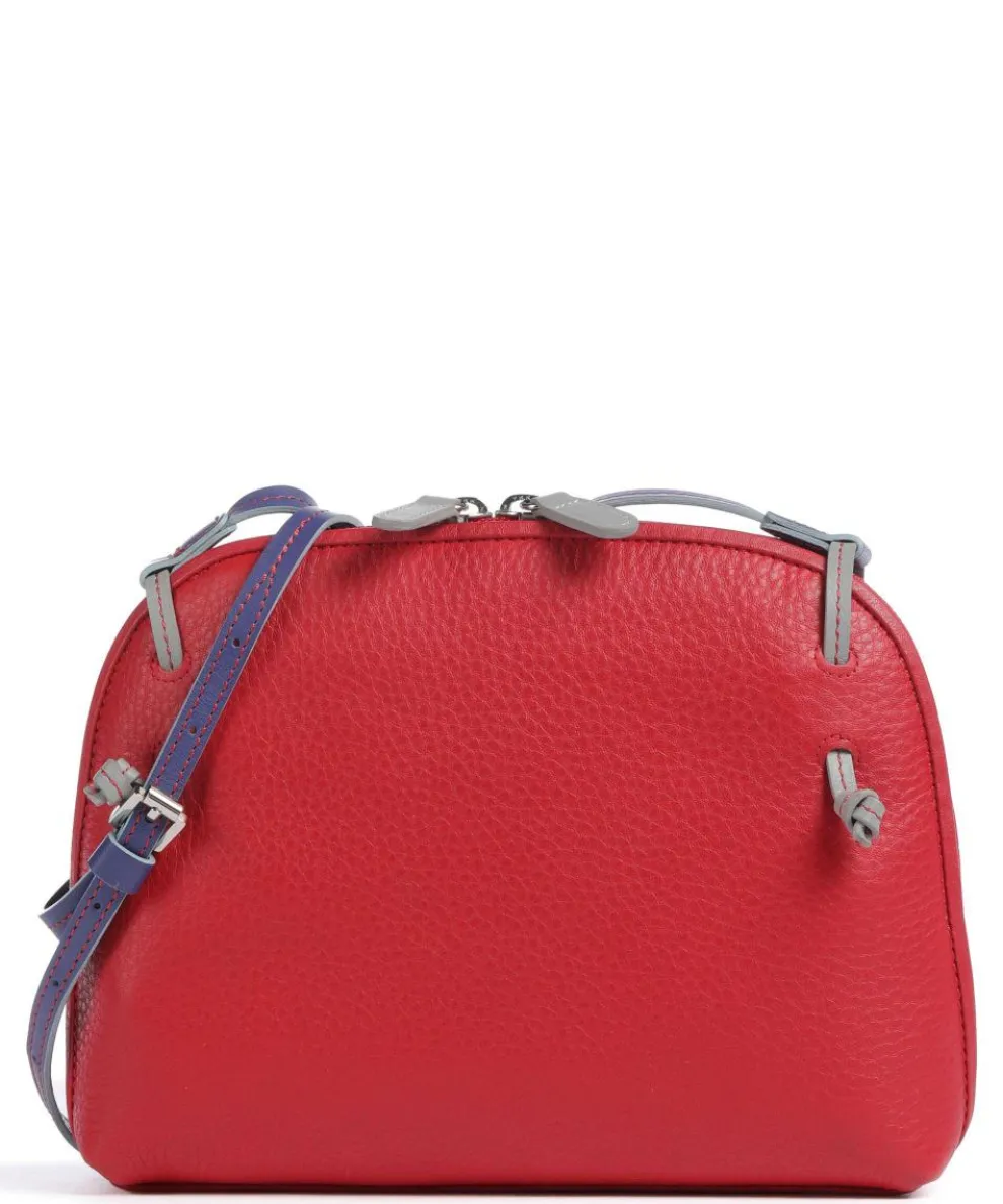 Pienza Crossbody bag grained leather red