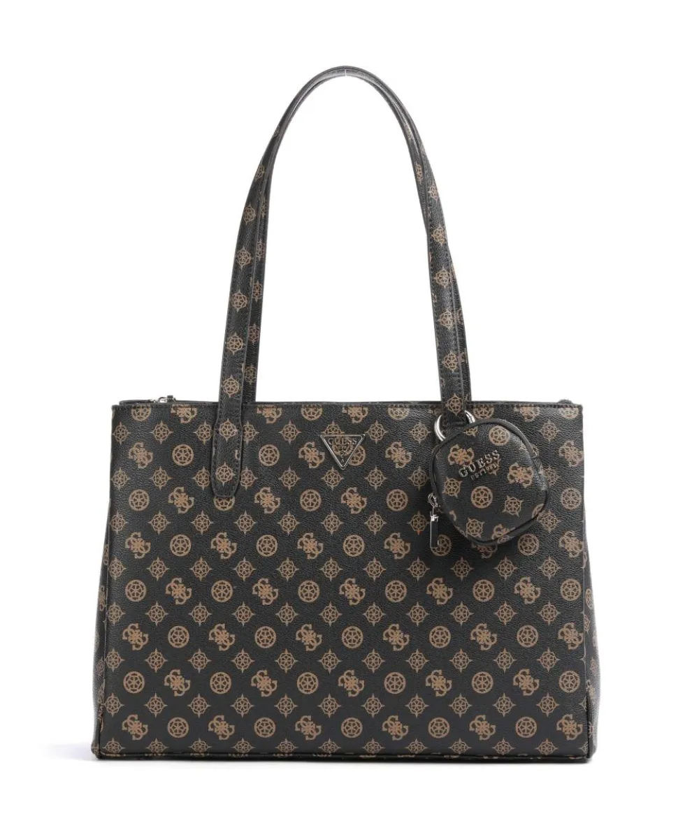 Power Play Tote bag 14″ imitation leather dark brown