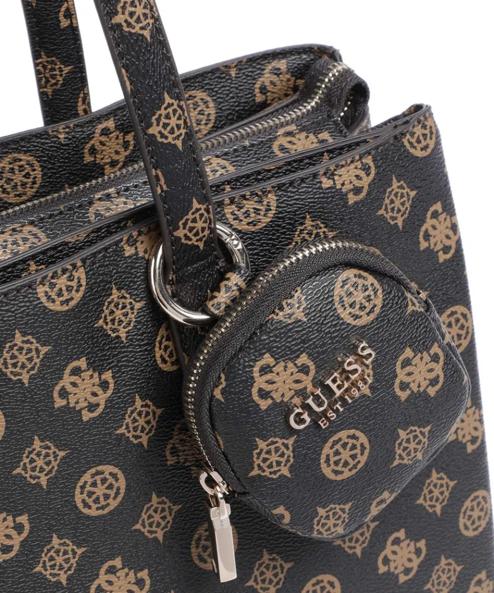 Power Play Tote bag 14″ imitation leather dark brown