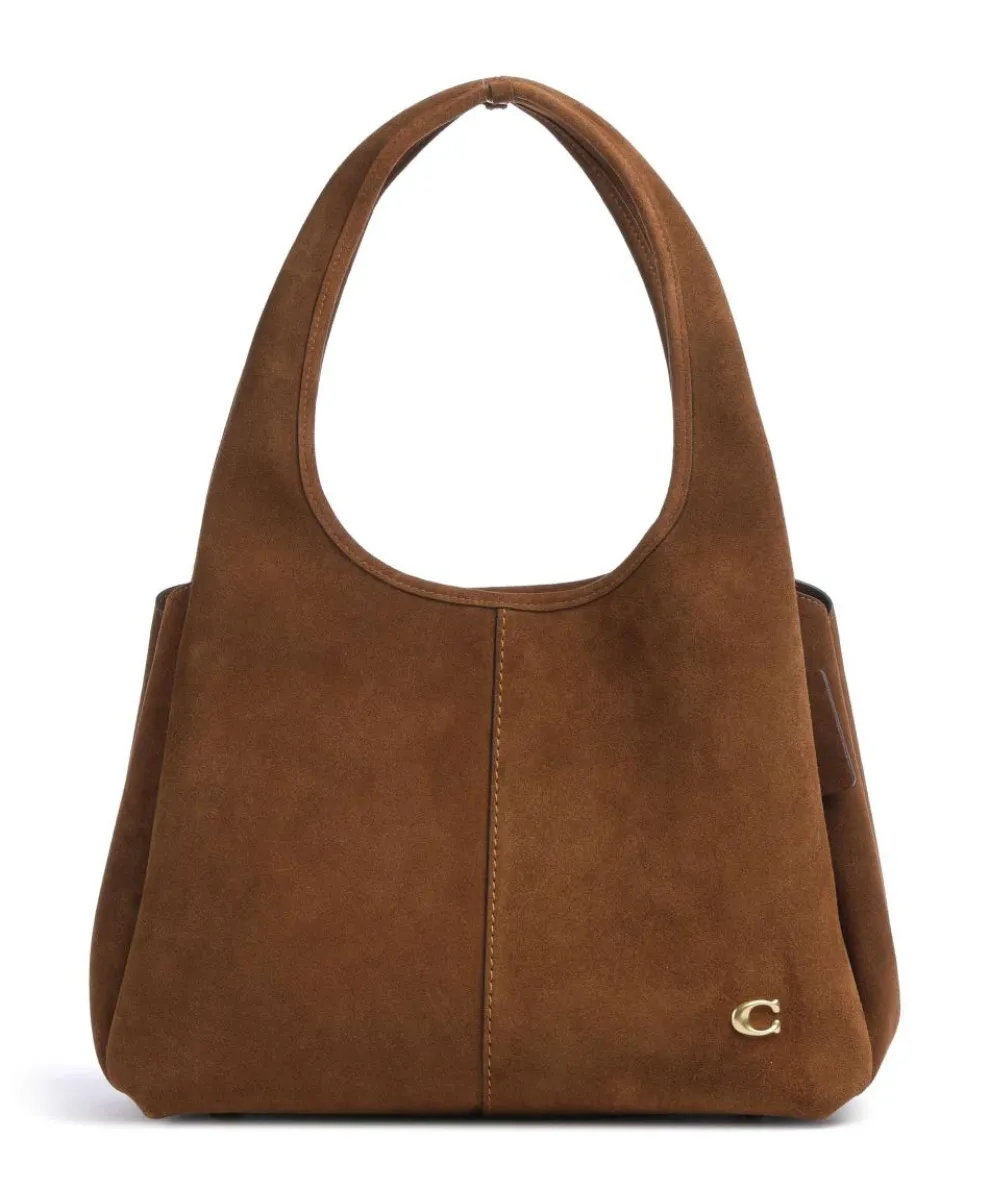 Lana Suede Hobo bag brushed leather brown