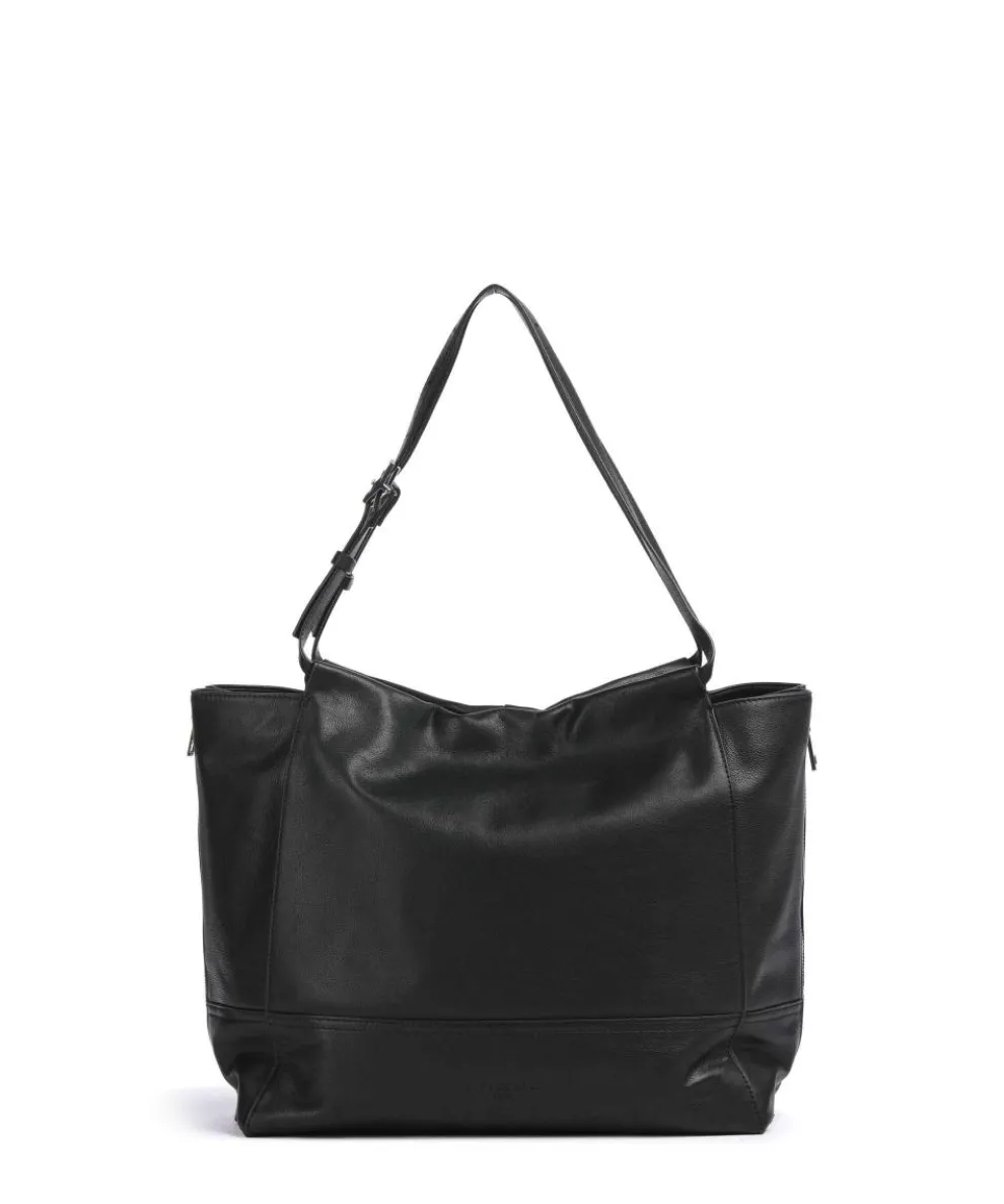 Lou 2 3D Leather L Tote bag grained cow leather black