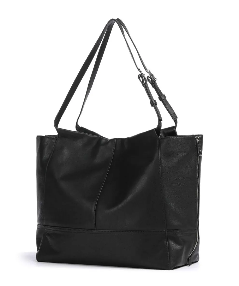 Lou 2 3D Leather L Tote bag grained cow leather black