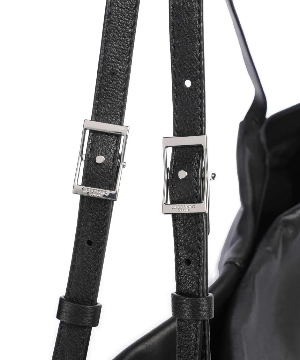 Lou 2 3D Leather L Tote bag grained cow leather black