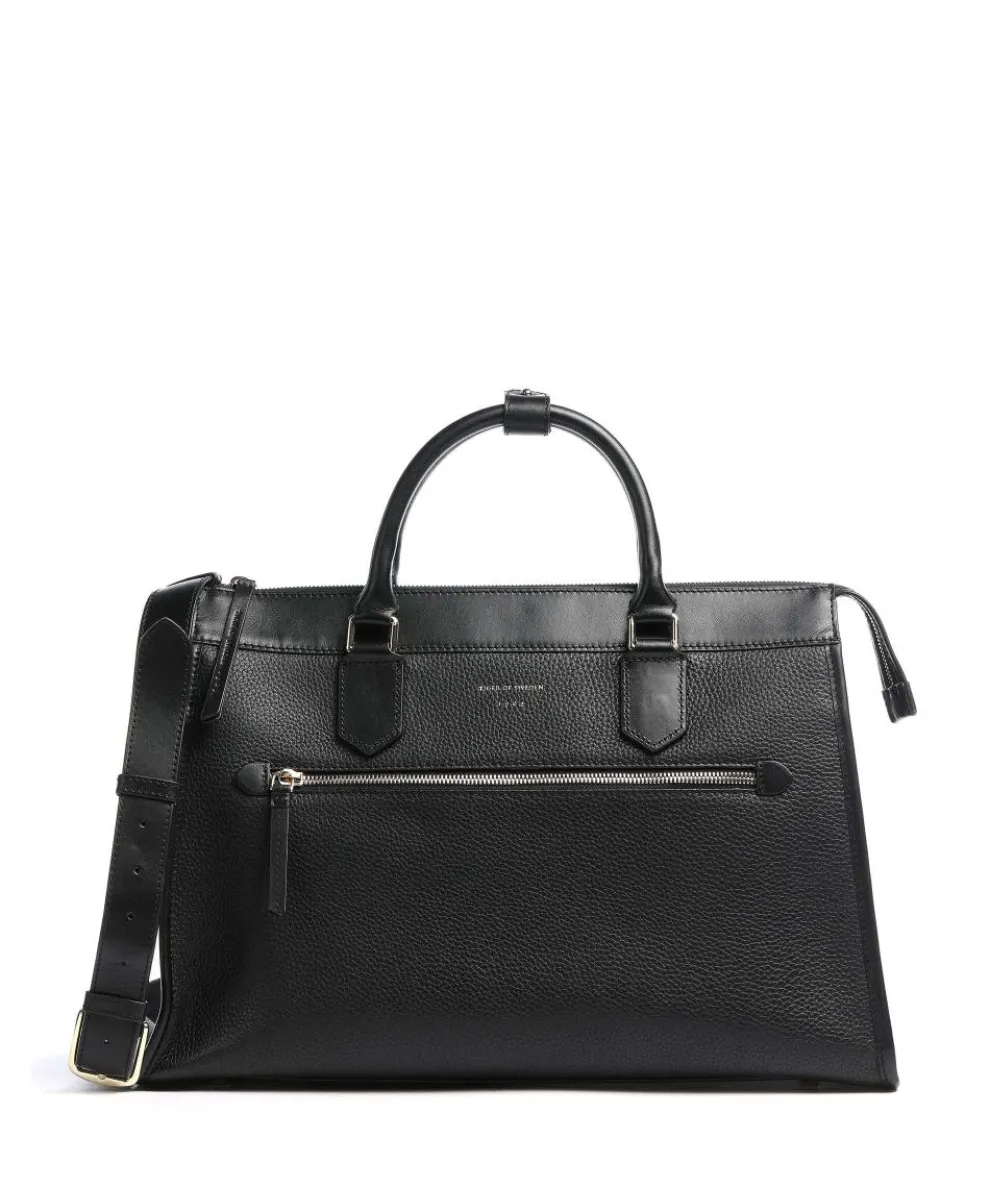 Zelea Handbag 13″ grained calfskin black