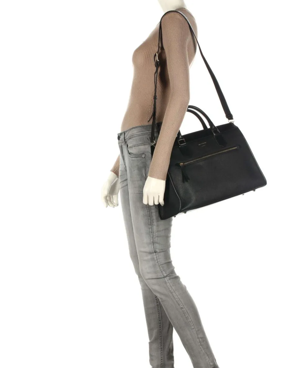 Zelea Handbag 13″ grained calfskin black