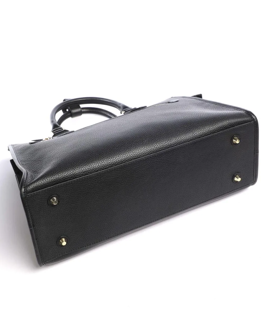 Zelea Handbag 13″ grained calfskin black