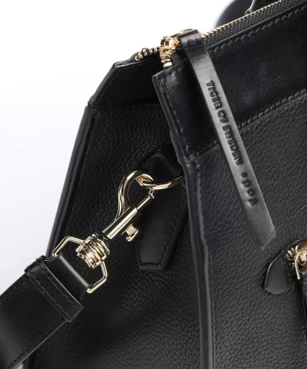 Zelea Handbag 13″ grained calfskin black