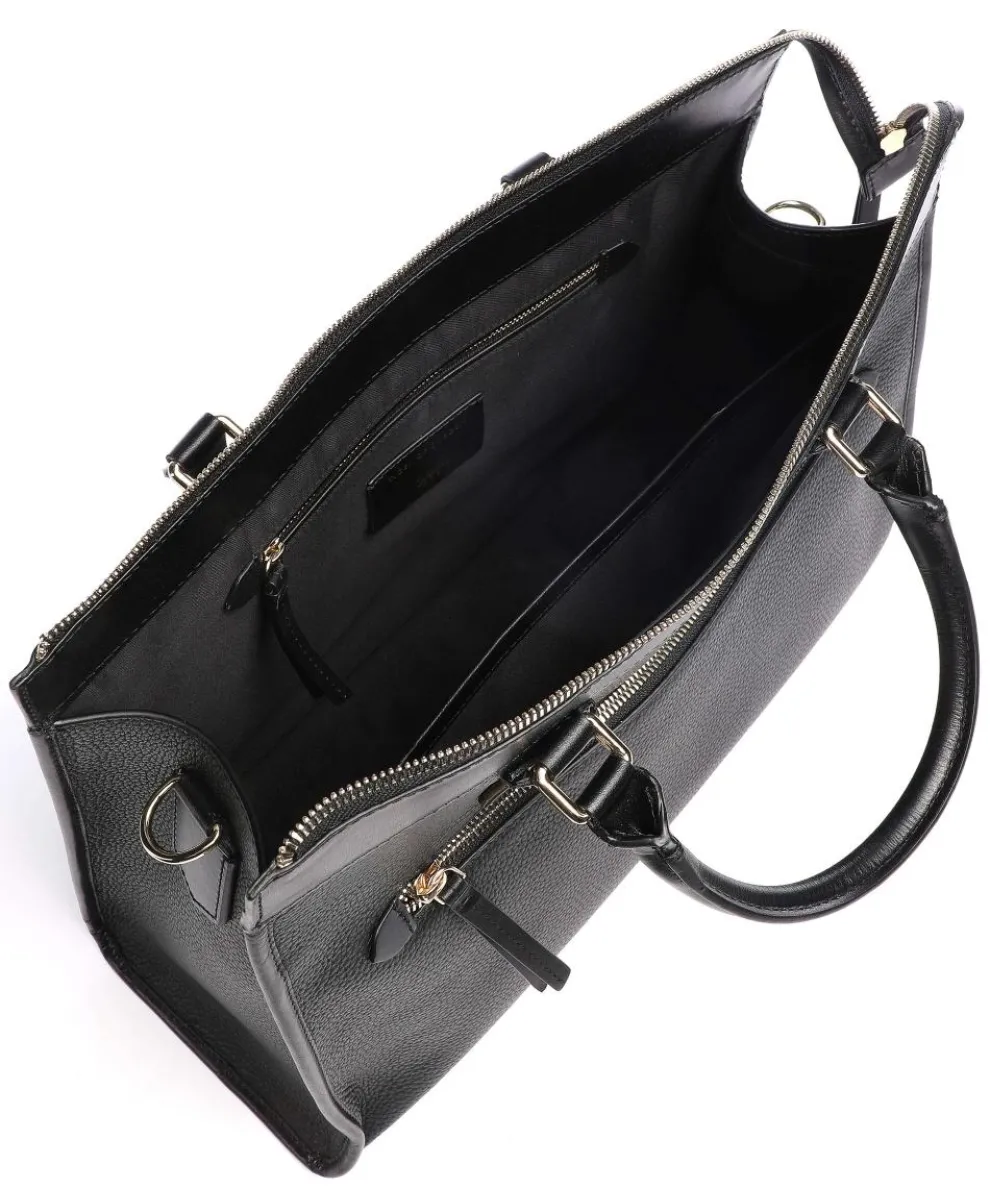 Zelea Handbag 13″ grained calfskin black