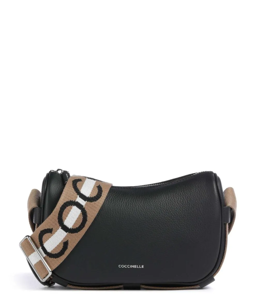 Raquel Crossbody bag grained leather black