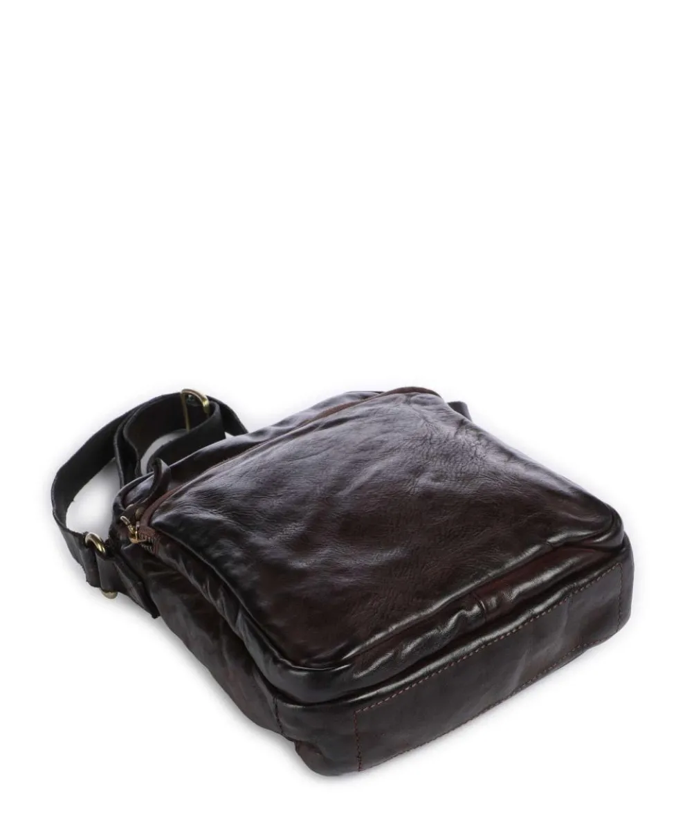 Crossbody bag softly grained calfskin dark brown