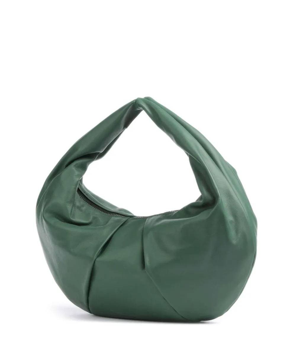 Oregon Magnon Hobo bag softly grained calfskin dark green