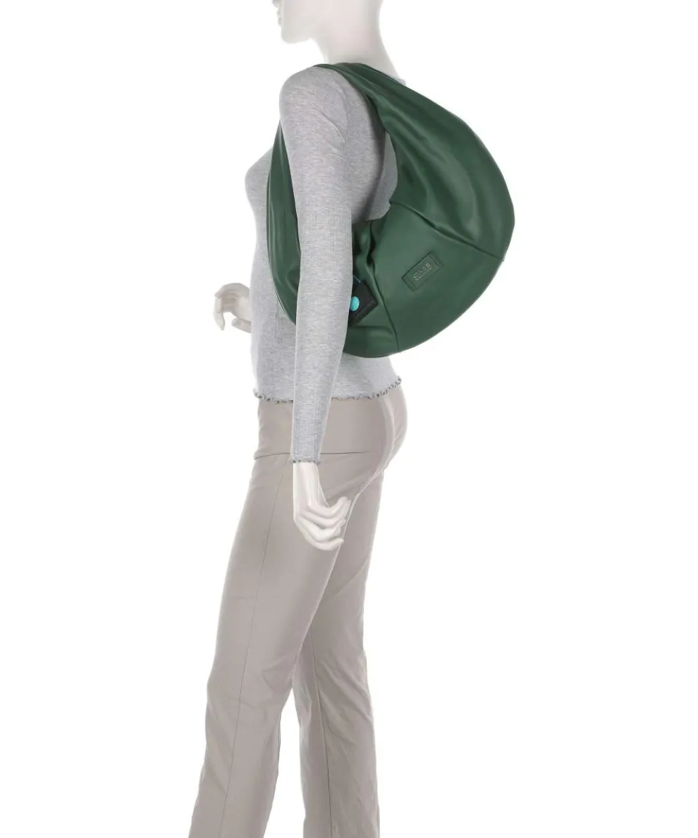 Oregon Magnon Hobo bag softly grained calfskin dark green