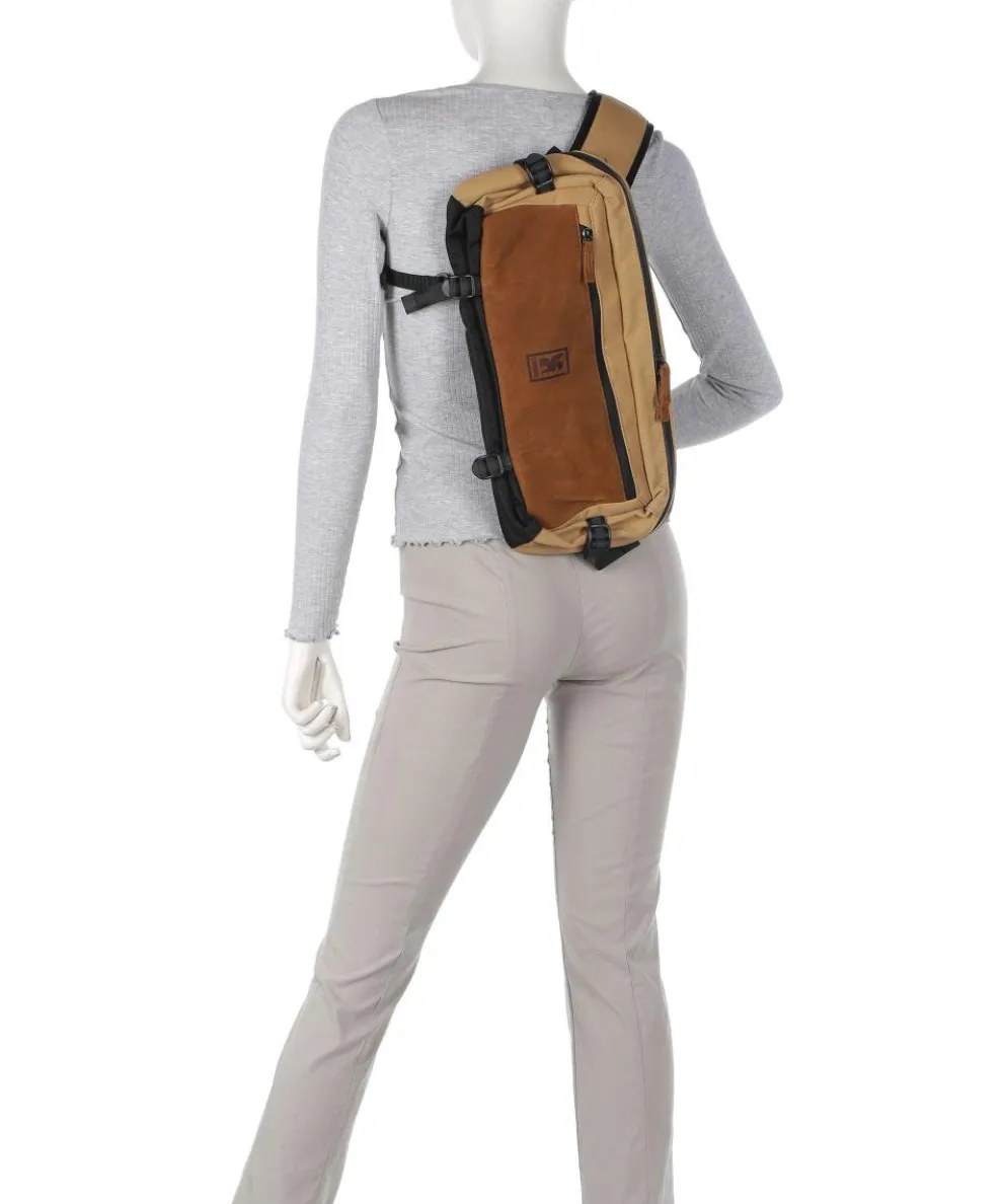 Kadet Suede Fanny pack cotton, brushed leather light brown