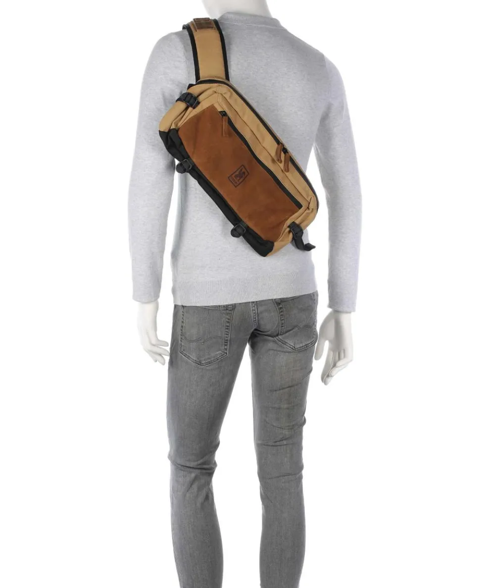 Kadet Suede Fanny pack cotton, brushed leather light brown