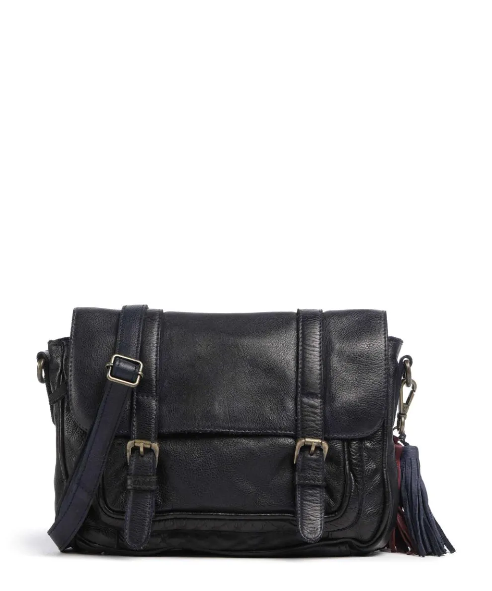 Kaisterstrasse 6 Crossbody bag grained cow leather dark blue