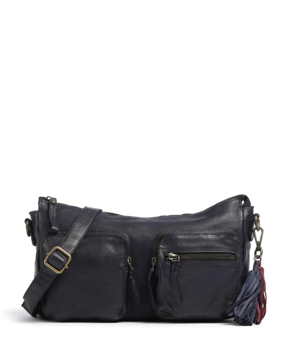 Kaisterstrasse 5 Crossbody bag grained cow leather dark blue