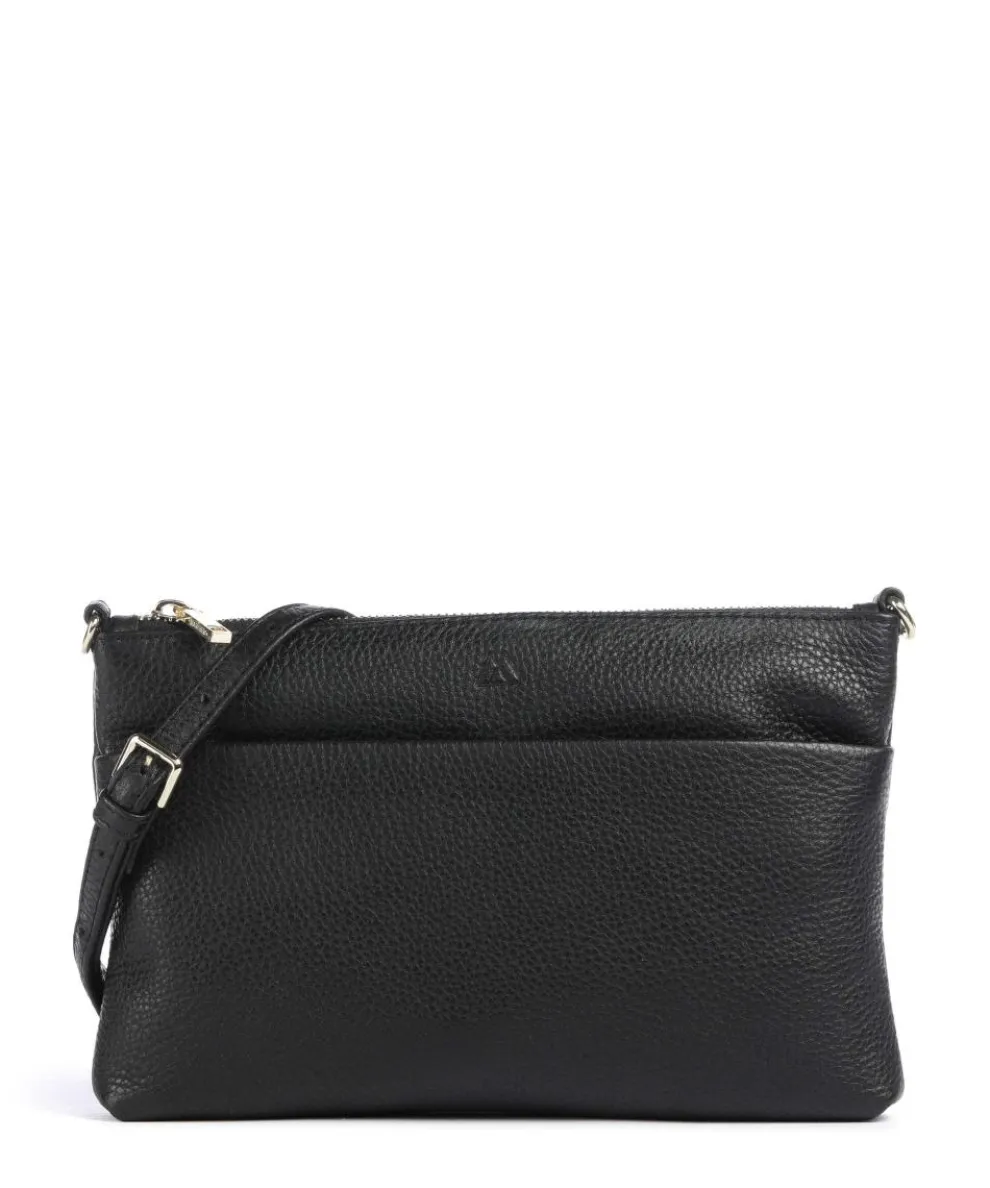 Karima Crossbody bag grained cow leather black