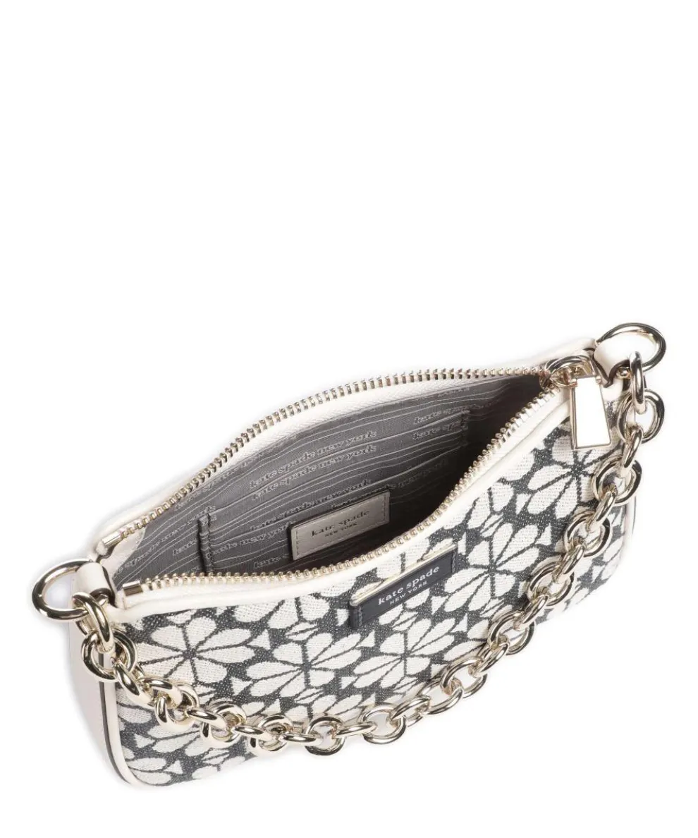 Katy Crossbody bag fabric, fine grain cow leather grey/beige